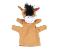 GLSTOY Burattino a Mano Animale in Peluche Marrone, Guanto a Cinque Dita Morbido Cotone Pp, Giocattolo e Racconti, Regalo per Genitori e Figli