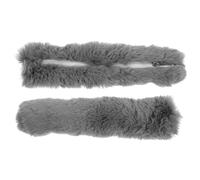 GLSTOY Cinghie Larghe Imbottite in Pelliccia Sintetica per Borse a Tracolla e Manici, Set da 2 Pezzi Cerniera, Protezioni Morbide per Spalline Uomo Donna, Accessori per Valigie e Zaini