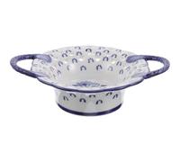 GLSTOY Ciotola Portafrutta in Ceramica Blu Elegante e Creativa, Facile da Pulire, per Decorazione Soggiorno e Utilizzo Multifunzionale a Casa