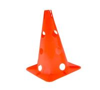 GLSTOY Coni da Calcio Arancioni 30 Cm 5 Pezzi in PE Base Quadrata Forata, Facili da Impilare e Trasportare per Allenamento e Percorsi Ostacoli