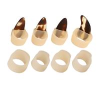 GLSTOY Copriunghie per Esercitazioni Guzheng in Silicone Morbido Set 8 Pezzi Traspiranti Proteggi Dita per Strumento a Corda per Studenti e Appassionati di Musica