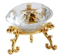 GLSTOY Decorazione Diamante da Tavolo in Vetro Base in Lega, Alta Trasparenza e Lucentezza, per Feste e Fotografia Come Centrotavola Creativo Elegante