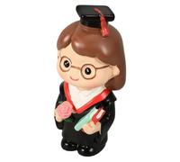 GLSTOY Decorazione Torta Laurea Statuina Resina Cake Topper Dottoranda Accessorio per Festa e Layout Desktop per Dolci