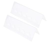 GLSTOY Espositore Porta Monete in Acrilico Trasparente Resistente, Set da 2 Supporti da Tavolo Stabili Design a Treppiede, per Collezioni e Esposizione Numismatica su Scrivanie e Vetrine