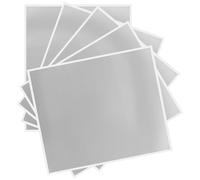 GLSTOY Etichette Adesive Grattabili 5 Fogli 20x23,5 Cm Pellicola Rivestimento Grattabile Argento per Biglietti Gratta e Gioca Fai da Te Feste Compleanni Matrimoni Natale Scuola Ufficio