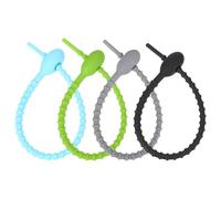 GLSTOY Fascette in Silicone Alimentare Riutilizzabili 8 Pezzi, Alta Elasticità e Flessibili per Legare Cibo e Organizzare Cucina in Modo Pratico Colore Casuale