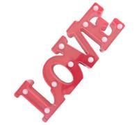 GLSTOY Insegna Luminosa a LED D'amore Lettere Love, Lampada da Comodino Decorativa Rossa e Bianca per Camera da Letto e Soggiorno, Decorazione Luminosa Romantica per Festa