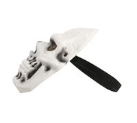 GLSTOY Maschera Halloween Teschio Completa in PU per Adulti Design Ergonomico e Riutilizzabile per Feste Cosplay e Atmosfere Horror