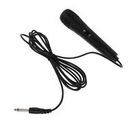 GLSTOY Microfono Dinamico Multiuso Nero 6,35 Mm con Soppressione Rumore per Karaoke e Amplificatore Professionale su Palco per Cantare