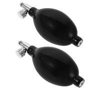 GLSTOY Pompa Manuale Sostitutiva per Sfigmomanometro Palla di Gonfiaggio in Lattice con Valvola di Rilascio in Rame 86X43 MM Set da 2 Pezzi per Test Pressione Sanguigna e Monitoraggio