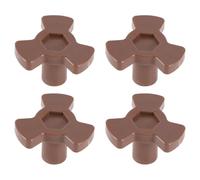 GLSTOY Rullo Girevole per Microonde 4 Pezzi Albero di Ricambio in Plastica 0,8 Cm Foro Interno e Supporto Centrale, Accessori Ricambio Giradischi per Forno a Microonde Uso Quotidiano