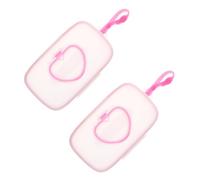 GLSTOY Scatola Per Salviette Portatile 2 Pezzi Custodia Per Salviette Bagnate Per Ragazzo Ragazza Design Sospeso Per Passeggino Materiale Pp e Riutilizzabile