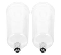GLSTOY Set 2 Pezzi Tazze per Vernice Spray in Plastica Staccabili, Contenitori per Pigmenti Aerografo a gravità, Accessori Precisione per Pittura Artigianale e Disegno Tecnico