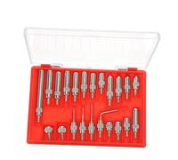 GLSTOY Set 22 Pezzi Accessori per Indicatore a Quadrante, Punte di Rilevamento e Base, Parti per Comparatore Digitale, Strumento di Precisione per Rilevazioni Meccaniche