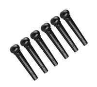 GLSTOY Set 6 Piroli Per Chitarra Acustica in Materiale Resistente Accessori Per Ponte Chitarra Punta Nera Ricambi Per Corde Acustica e Elettrica Per Miglior Trasmissione Vibrazioni e Suono Stabile