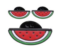 GLSTOY Spille Cocomero in Lega 3 Pezzi, Accessori Cartoon Resistenti, Perfette per Sciarpa o Zaino Estivo Portatile