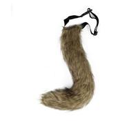 GLSZNQO Accessori for Costumi, Code di Animali Anime, Costumi Cosplay, Accessori for Gatti, Volpi, Peluche, Giochi di Ruolo, Feste di Halloween, Accessori Kawaii(Brown)