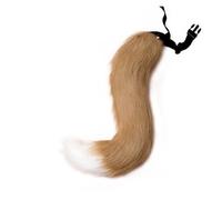 GLSZNQO Accessori for Costumi, Code di Animali Anime, Costumi Cosplay, Accessori for Gatti, Volpi, Peluche, Giochi di Ruolo, Feste di Halloween, Accessori Kawaii(Khaki)
