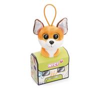 Glubschis - Borsa per la scuola, ciondolo a forma di peluche 9 cm, motivo: volpe Runizzi come regalo Back to School, portachiavi con grandi occhi glitter (Runizzi)