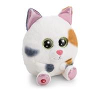 Glubschis, Calli Malli 63049 - Morbido cucciolo di gatto calico in peluche, da coccolare e con cui giocare, per bambini e adulti, fantastica idea regalo, 13 cm, bianco