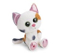 Glubschis, Calli Malli 63056 - Morbido Gatto Calico di Peluche, da coccolare e con Cui Giocare, per Bambini e Adulti, Fantastica Idea Regalo, 25 cm, Bianco