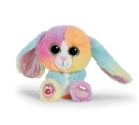 Glubschis, Hoppibow 62497 - Morbido coniglio di peluche, da coccolare e con cui giocare, per bambini e adulti, fantastica idea regalo, 15 cm, multicolore