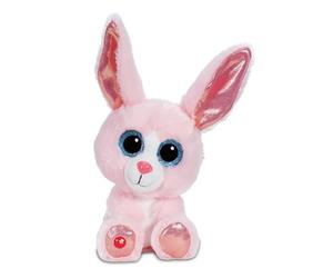 Glubschis, Monni-Wonni 62498 - Morbido coniglio di peluche, da coccolare e con cui giocare, per bambini e adulti, fantastica idea regalo, 15 cm, rosa