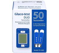 Gluco-test DUO Teststreifen, 50 pz Strisce reattive