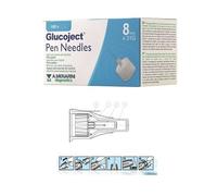 Glucoject Pen Needles 31G 8mm Aghi per Penne da Insulina 100 Pezzi