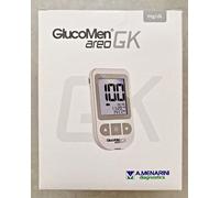 GlucoMen areo GK Kit Glucometro + Pungidito + 10 lancette + 10 STRISCE Menarini