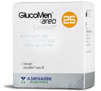 GlucoMen Areo Sensor Strisce Controllo Glicemia 25 Pezzi