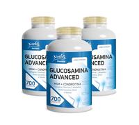 Glucosamina Advanced Noebis Pharma - Glucosamina, MSM, Condroitina, Collagene, Acido Ialuronico e Boswellia - 700 Compresse - Benessere Articolare (Confezione da 3)