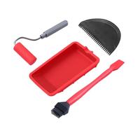 Glue Applicator, Glue Roller, Portatile Applicazione Tray With Brush and Spreader, Handy Tool Kit per progetti di legno, arti mestieri Hobby Gluing For Enthusiasts, 6.69 Inches