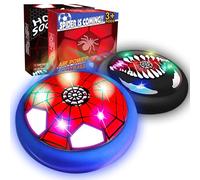 Glückpa Spider & Vomonn Pallone Calcio Fluttuante con Luci LED, 2 PCS Hover Ball Set, Giochi Interno Calcio, Giochi Spider per Bambino, Regalo per Bambini Bambina 3 4 5 6 7 8-12 Anni