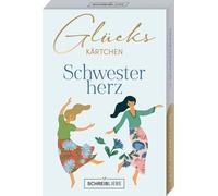 Glückskärtchen-Schwesterherz: 40 Glückskärtchen Schwesterherz inkl. Botschaft SchreibLiebe