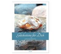 Glückssteine für Dich - Ein Jahr voll mit Hühnergöttern (Wandkalender 2026 DIN A3 hoch), CALVENDO Monatskalender: Besonders schöne Feuersteine mit Loch im Portrait