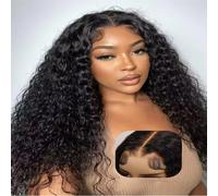 Glueless 5x5 Pronto Da Indossare Onda Profonda Hd Chiusura Del Merletto Parrucca Dei Capelli Umani Pre Pizzicati 13x6 Hd Frontale Ricci Parrucche Brasiliane Per Le Donne