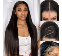 Glueless Human Hair Wigs Wear and Go Wig 9x6HD Pre Cut Lace Wig Pre Plucked Natural Hairline ShowJarlly Glueless Straight Wigs Upgraded for Black Womem Lace Beginner Friendly 180% Density 20inch