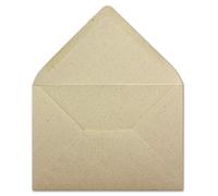 Glüxx-Agent - 100 buste in carta kraft, formato DIN C6, 11,4 x 16,2 cm, 120 g/m², con incollaggio a umido, senza finestra, 11,4 x 16,2 cm, 120 g/m²