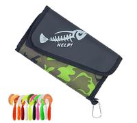 Glugahrif Fanny Pack, sacchetto di tacle,Traccia di stoccaggio 'esca | Pacchetto di Dimensione per gli uomini, Esche Utilità SCOPLAGE Stocker, camouflage, Se référer au