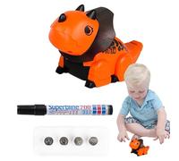 Glugahrif Giocattoli di Dinosauro a Piede per Bambino, Giocattolo di Dinosauro a Piede,Giocattolo Robot di Animali a Piedi Interattivo con Musica per Casa, Scuola o All'aperto