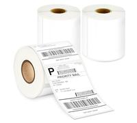 GLUN Etichette termiche dirette, 4 x 6 (100 x 150 mm), 400 etichette per rotolo, rotoli autoadesivi per spedizione e uso stampante, confezione da 3