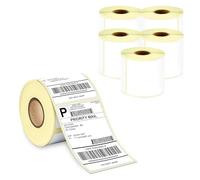 GLUN Rotoli di etichette termiche dirette, 4 x 6 (100 x 150 mm), 400 etichette per rotolo, adesivi per spedizioni, confezione da 6