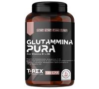 L-Glutammina Pura | Stimola aumento GH ormone della crescita | Diminuisce fatica post allenamento | Integratore di Glutamina Amminoacido Made in Italy | 150 compresse T-Rex Integratori