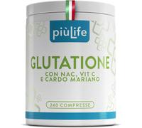 Glutatione Forte 240 Compresse Piùlife, Con Vitamina C, NAC N-Acetil-Cisteina E