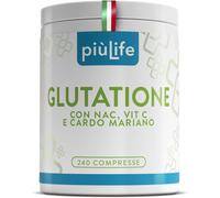 Glutatione Forte 240 Compresse Piùlife, Con Vitamina C, NAC N-Acetil-Cisteina E