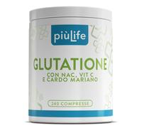 Glutatione Forte PiùLife 100% Glutatione Ridotto Puro con Vitamina C NAC n