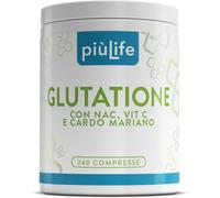 Glutatione Forte Piùlife 100% Glutatione Ridotto Puro Con Vitamina C, NAC N-Acet