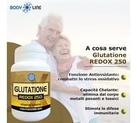 BODYLINE Glutatione Redox 250 - Integratore antiossidante 30 Capsule