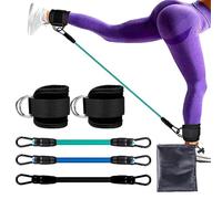 Glute Ankle Resistance Band, Buckle Leg Band Puller, Leg Fitness Equipment Set(Color 1)